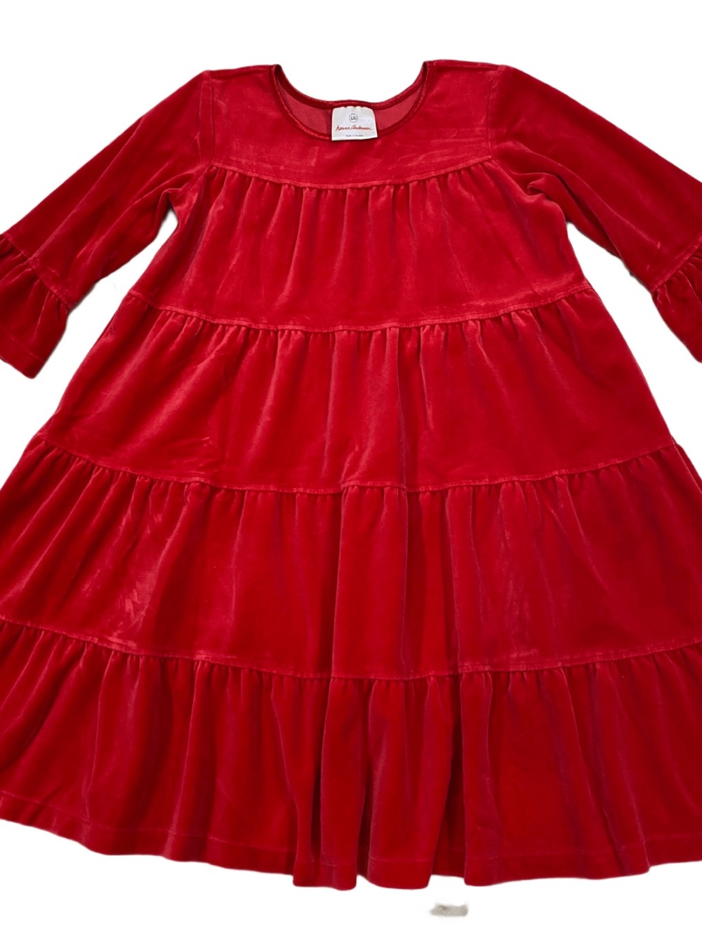 Hanna Andersson Red and Green Holiday Knit Dress
